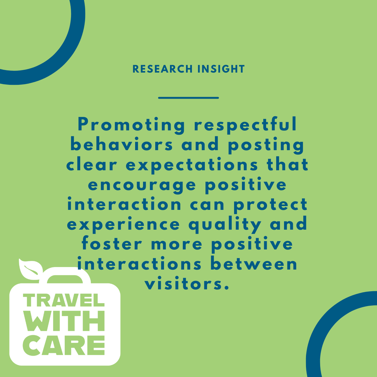 A light green graphic titled "RESEARCH INSIGHT", Features a "Travel With Care" suitcase logo in the bottom left.